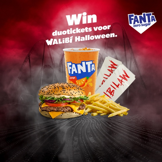 Een Maxi Menu met twee tickets voor Walibi Halloween